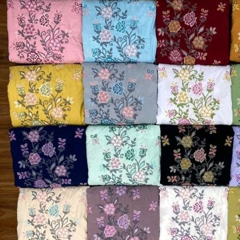 mukena asli Padang bordir strimin