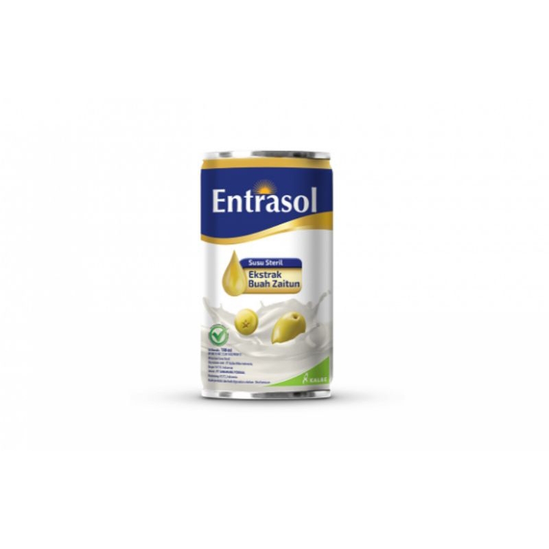 

Entrasol susu steril plain 180ml can