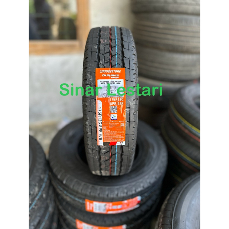 Ban Bridgestone Duravis R624 175 R13 8PR Ban Mobil Carry,T120ss,Grand max Dll. BS0177