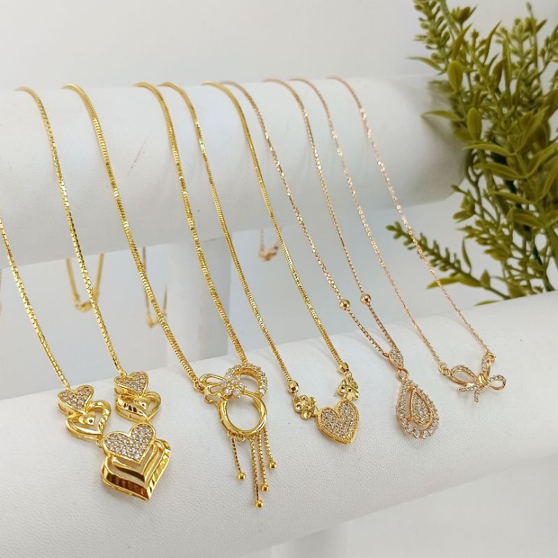 kalung emas mendel cantik kadar 17K