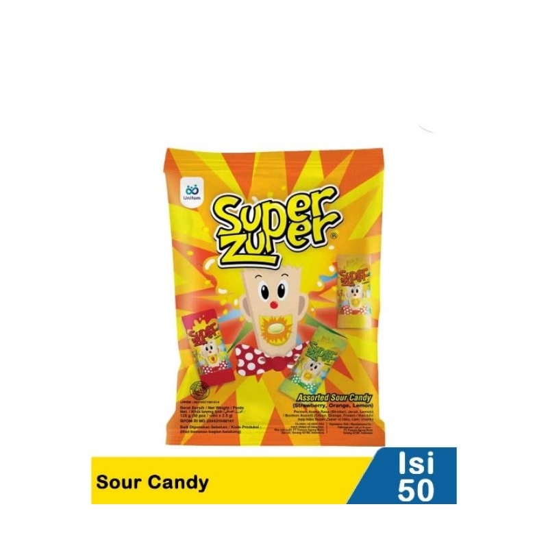 

Super Zuper Candy (50's) Assorted 125G (Exp Feb 27)
