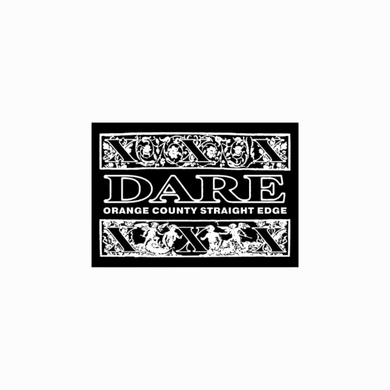 

sticker Dare band hardcore orange country straight edge stiker