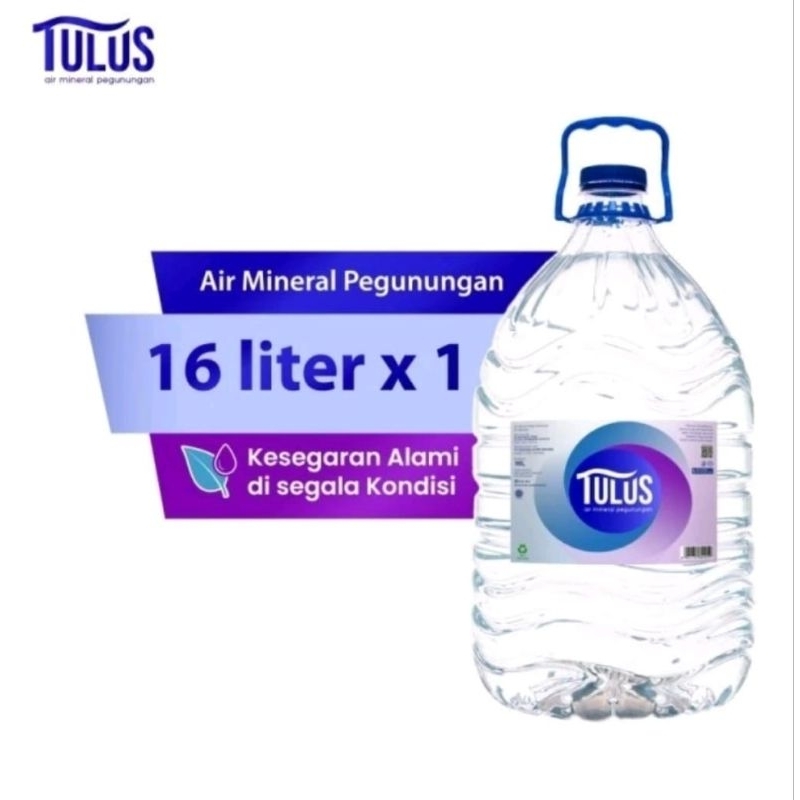 

Tulus Air Mineral Galon Sekali Pakai 16 L (Galon+Isi)