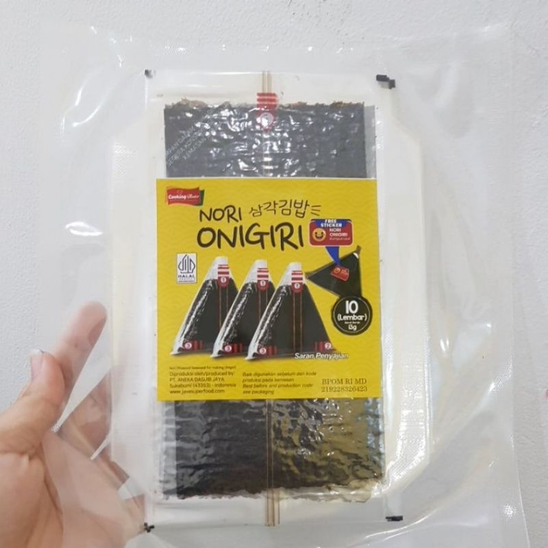 

Cooking Master Nori Onigiri Rumput Laut + Plastik - 10lembar 13gr