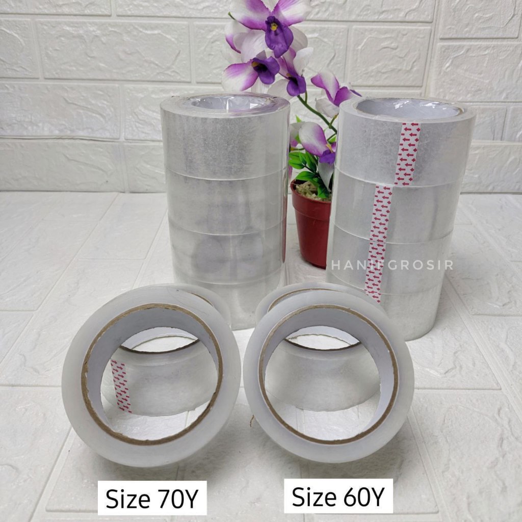 

Lakban Bening 90 Yard// isi 6 pcs