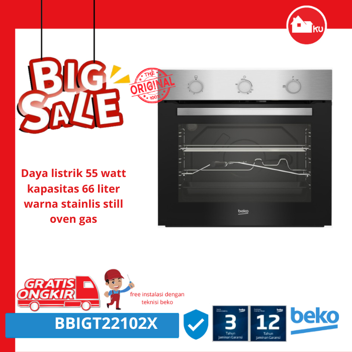 BEKO BBIGT22102X BUILT IN OVEN GAS