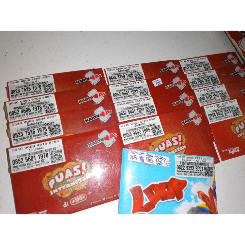 Kartu Telkomsel - AS dan Simpati Loop - Edisi Tahun | Kartu Perdana | Kartu AS | Kartu Simpati | Nom