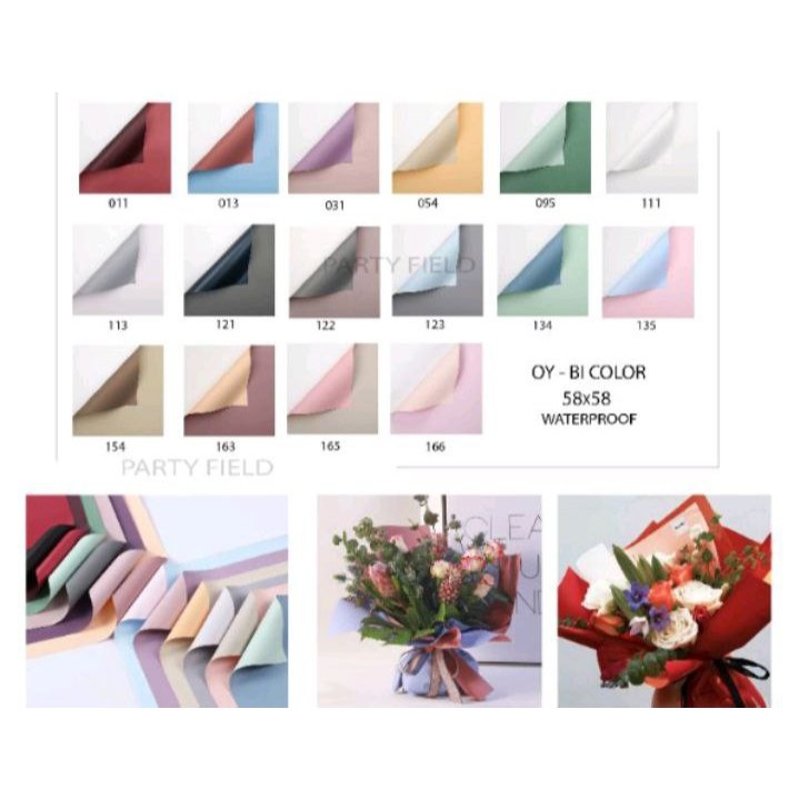 

Cellophane Bi Color Wrapping Paper Buket Korean