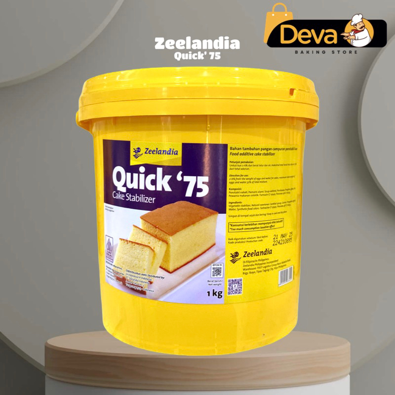 

Zeelandia Quick 75 Cake Emulsifier - Penstabil Kue 1kg