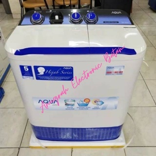 MESIN CUCI AQUA 7 KG QW-781XT 2 TABUNG MANUAL - HIJAB MODE BATAM
