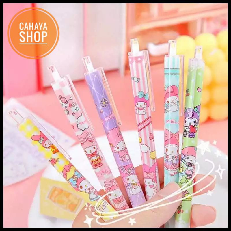 

⭐CS 161⭐ PULPEN MELODY PULPEN GEL MEKANIK MOTIF CARTOON LUCU / PULPEN 1PCS