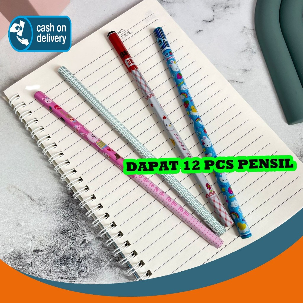 

PENSIL 2B WARNA-WARNI KARAKTER KARTUN 12 PCS PS-1253 PENCIL ERASER TEBAL ALAT TULIS KANTOR SEKOLAH KANTOR MURAH TERMURAH COD