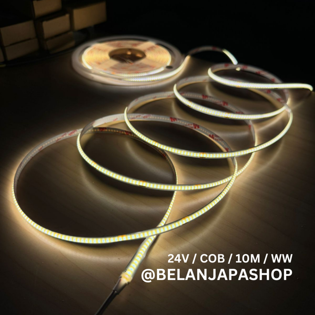 YAMASAKI LED Strip COB 24V / 10Meter / KUALITAS PREMIUM (WAJIB TRAFO)