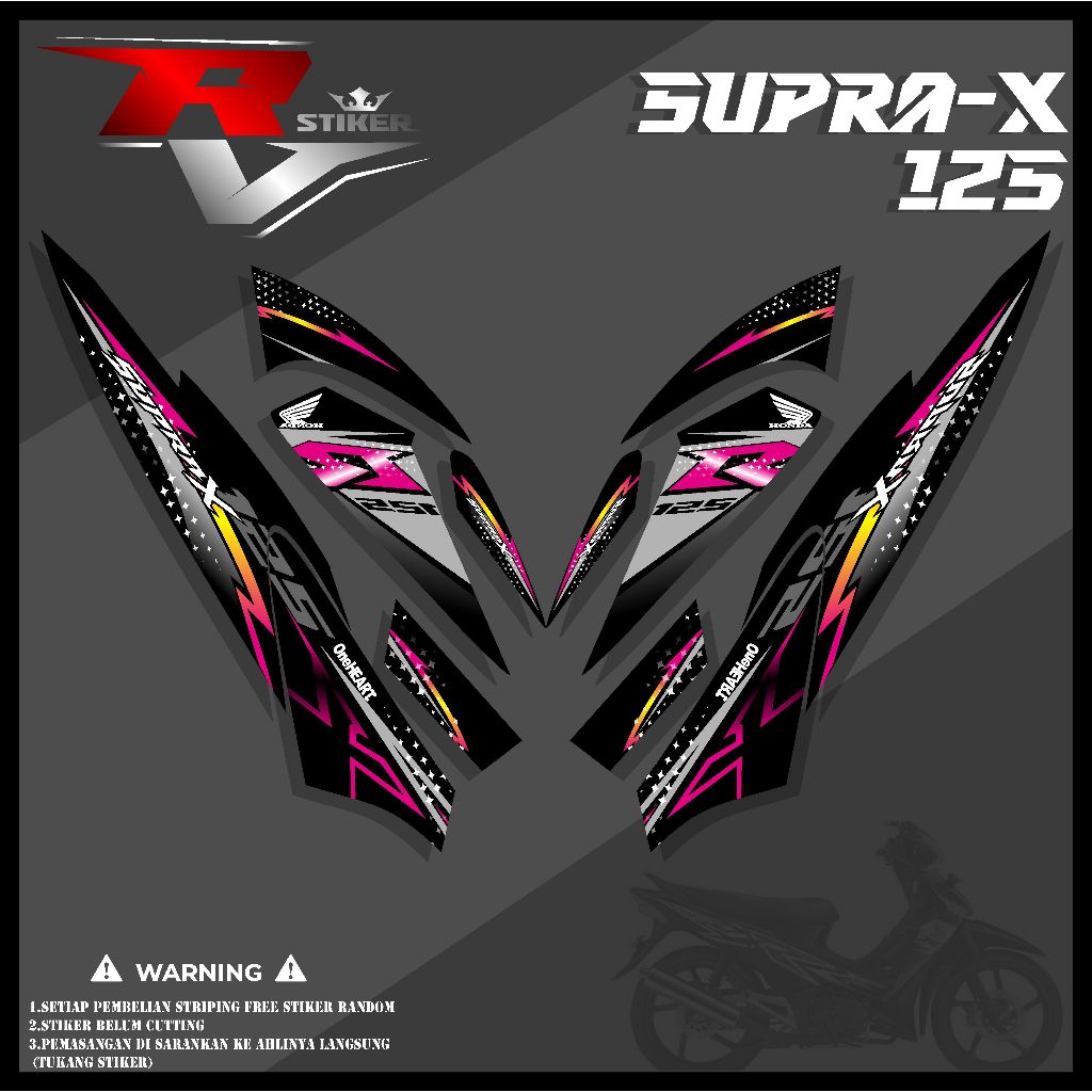 striping supra x 125 / striping supra x lama / stiker supra x 125 / striping supra x 125 variasi / d