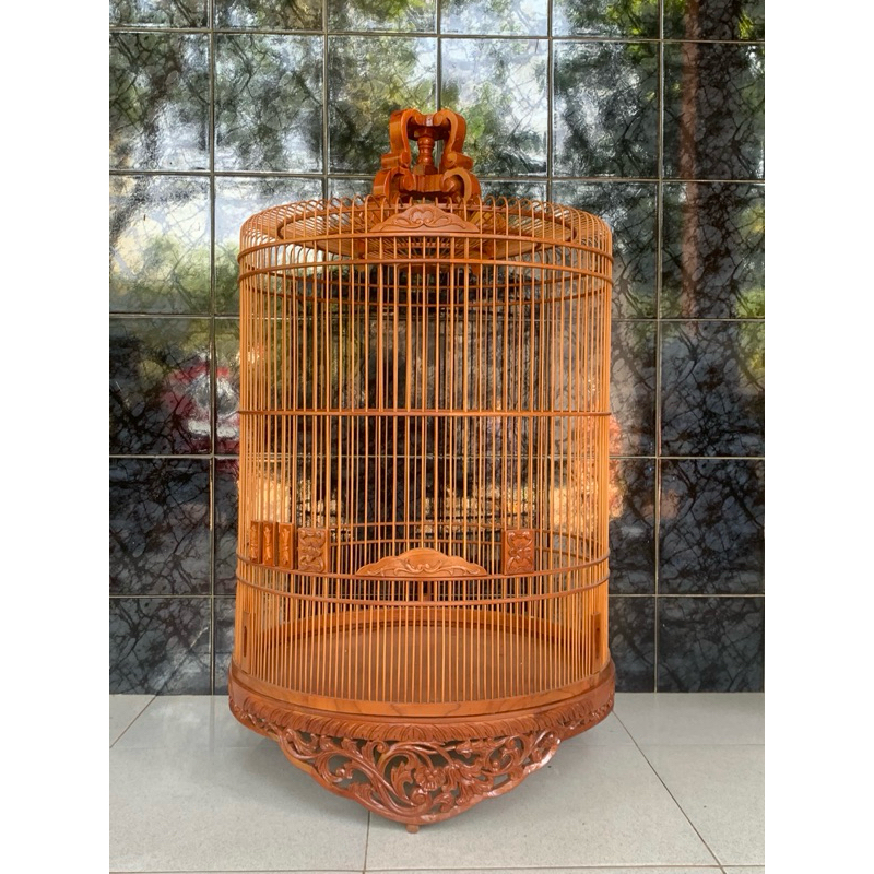 sangkar burung ukir murai sangkar jati no 1