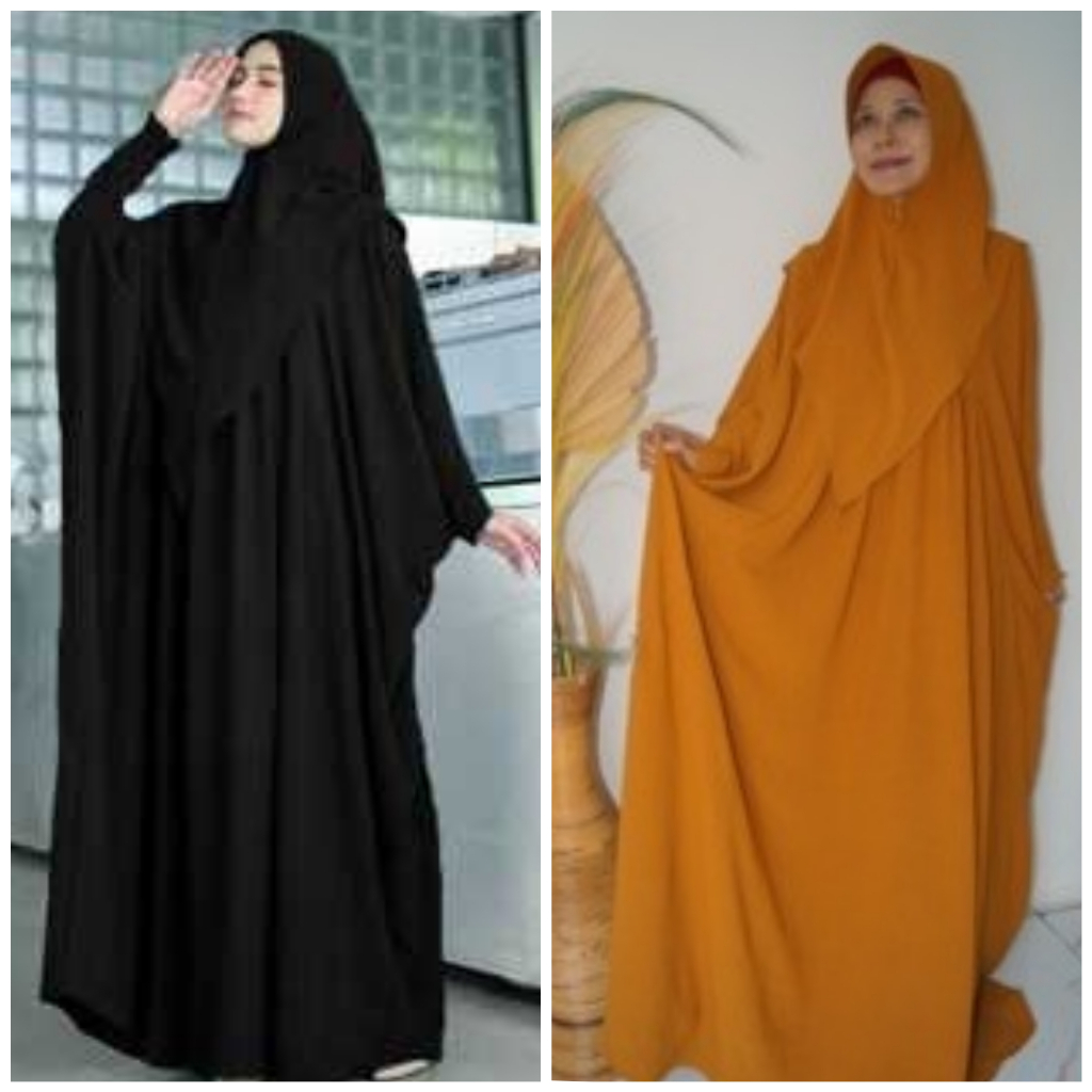 set 2in1 abaya kaftan batwing kalong kelelawar syari muslimah polos