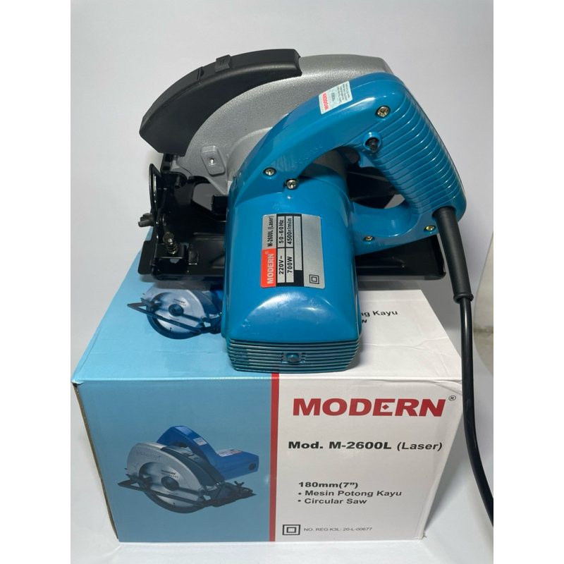 Circular saw modern M2600L Laser / mesin gergaji potong kayu 7"-mesin circular - mesin serkel modern