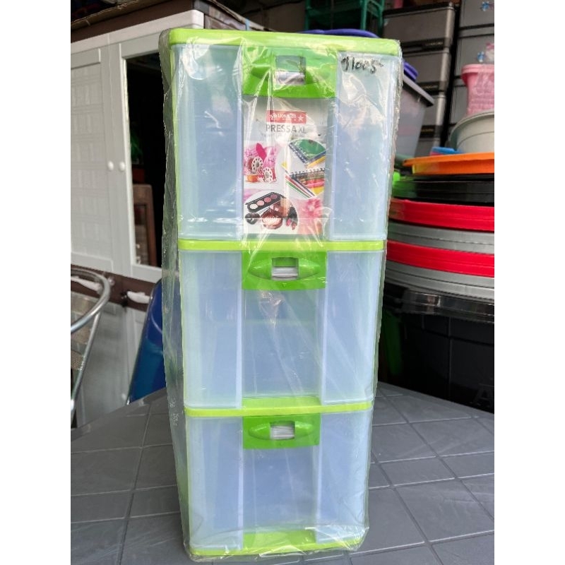 LACI SUSUN PLASTIK LACI CONTAINER PRESA LION STAR 3 SUSUN PLASTIK TEBAL MURAH
