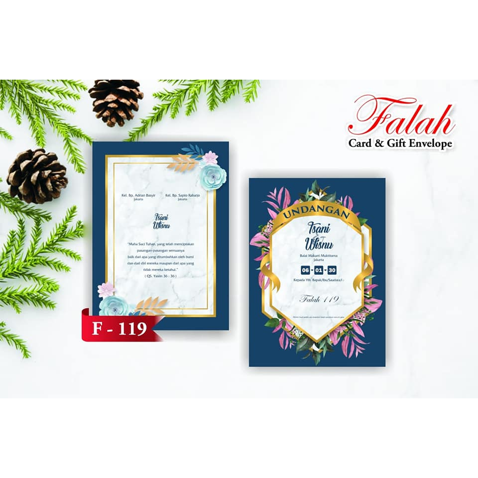 Blangko Undangan Pernikahan Falah 119 Murah