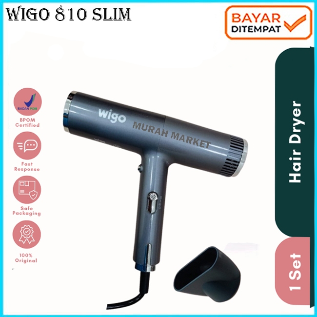 Hair Dryer Wigo Profesional Hair Dryer 1000W Wigo W 810 Slim Cool Shot