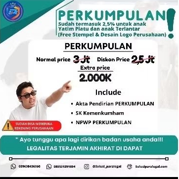 

Pendirian Badan Hukum Perkumpulan