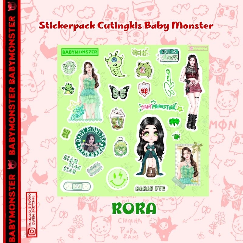 

sticker baby monster funart Rora
