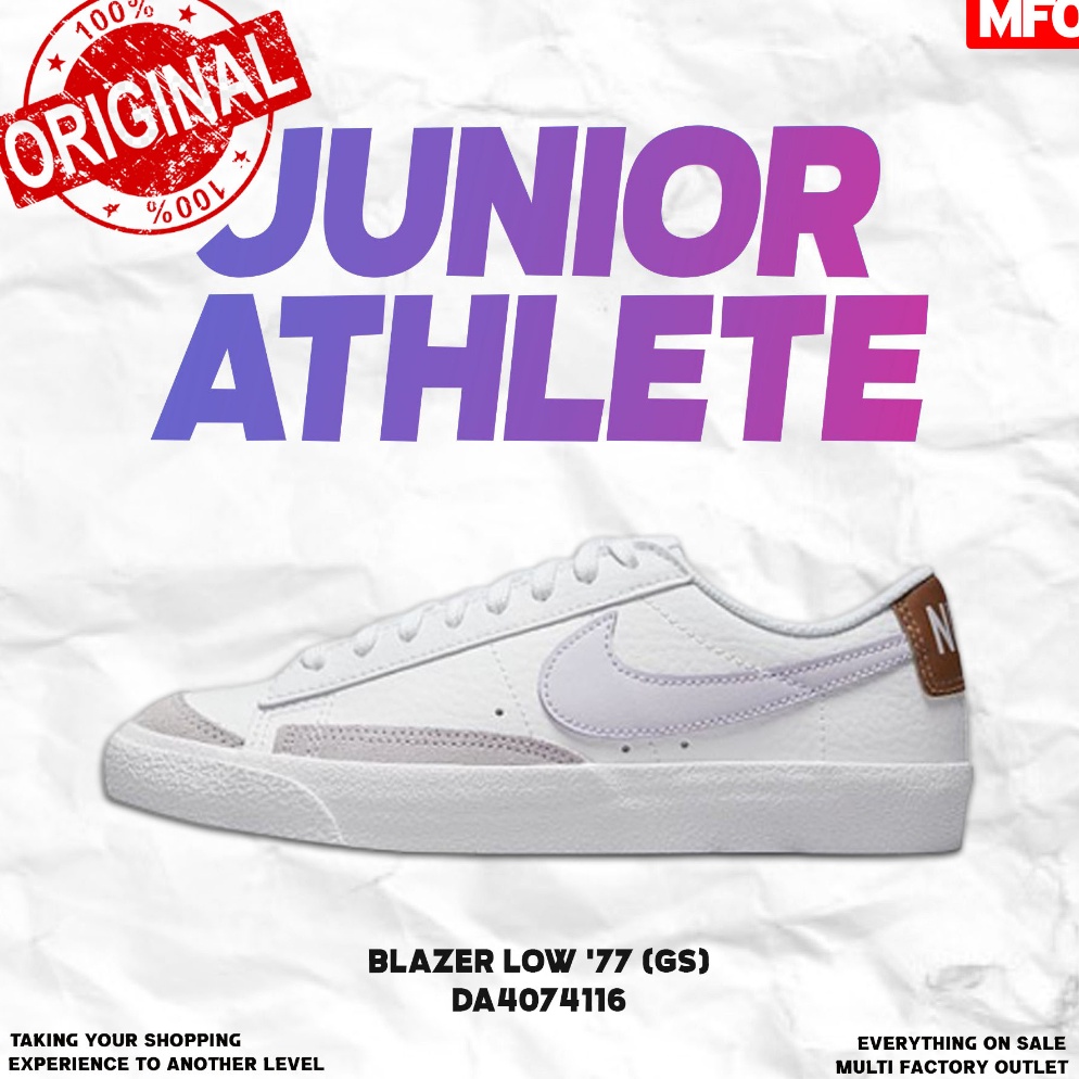 KODE H55K ORIGINAL ORI SEPATU ANAK NIKE BLAZER LOW 77 GS DA474116