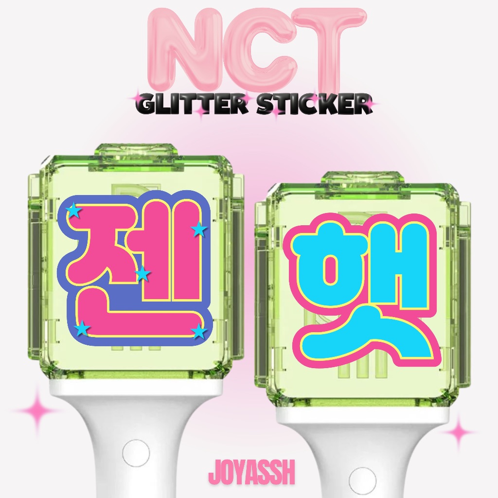 

N C T GLITTER STICKER / STICKER GLITTER N C T DREAM 127 WAYV WISH