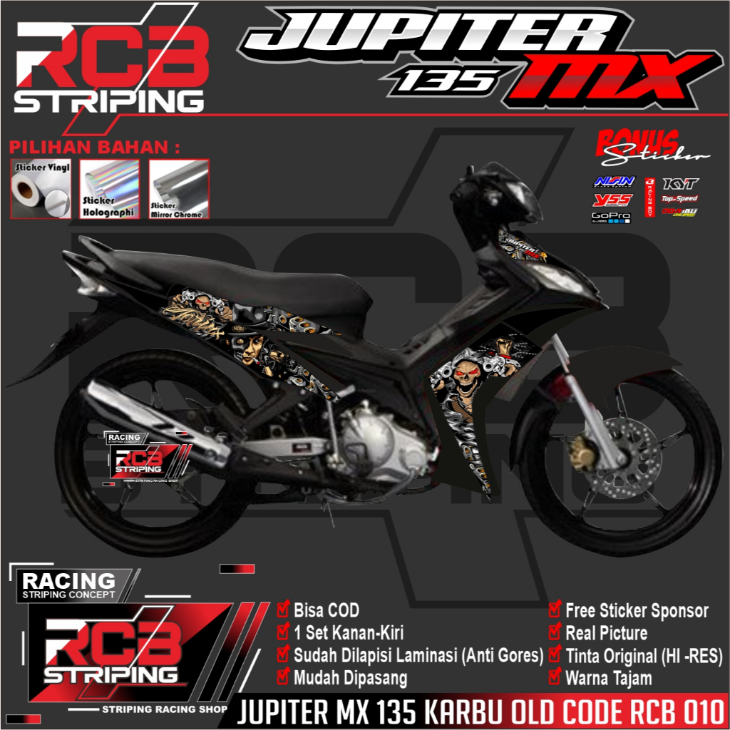 Striping Jupiter Mx 135  KARBU OLD Mx New Jupiter Mx Stripping Mx jupiter mx 135 KARBU OLD RCB 010
