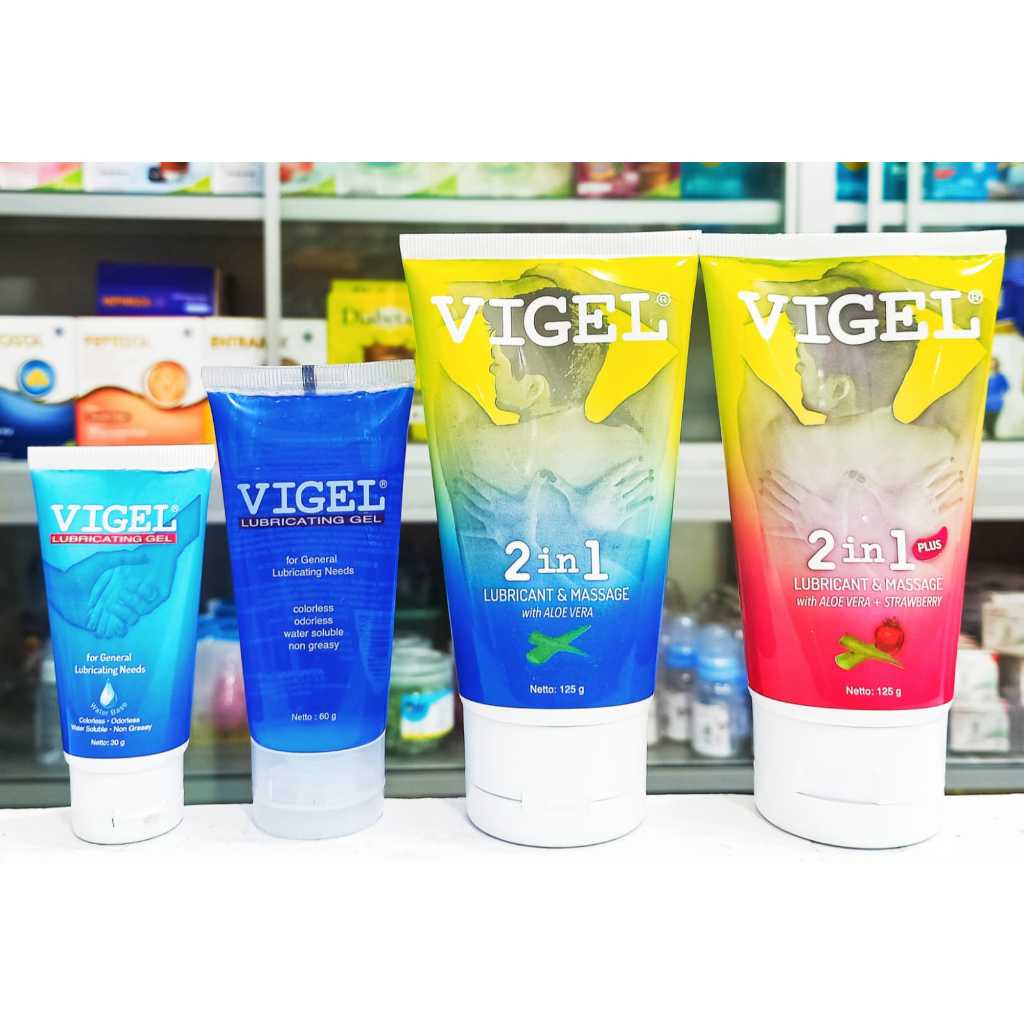 VIGEL LUBRICATING GEL ALL VARIAN (@30GR, @60GR, @125GR) - PELUMAS/PELICIN KONDOM