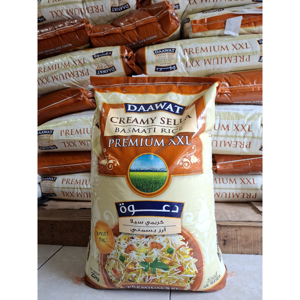 

Beras Basmati Daawat Creamy sella Premium XXl - Kemasan repack 5Kg