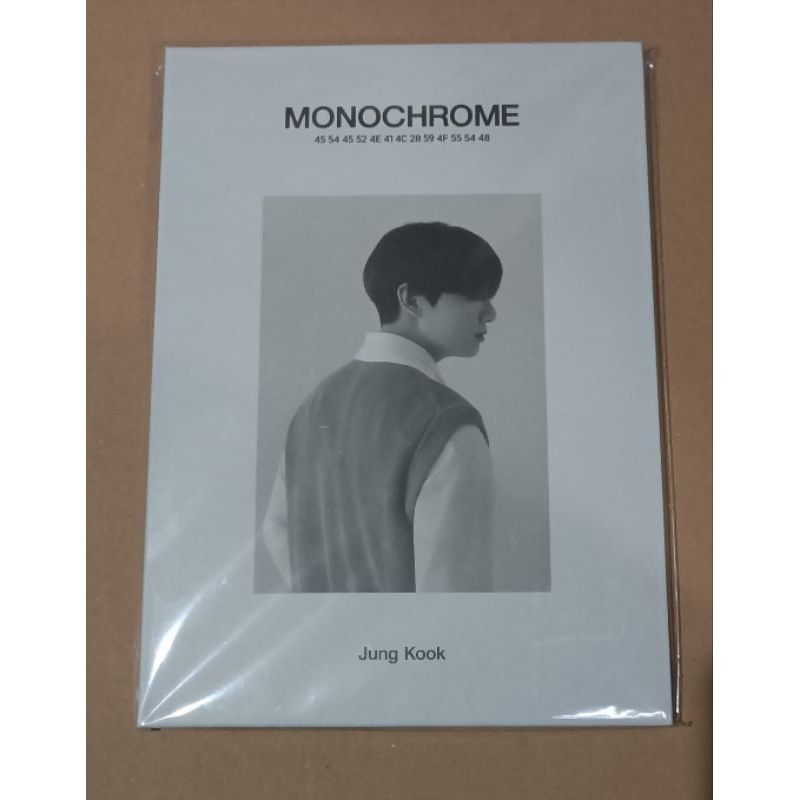 [READY STOCK] POSTCARD BOOK JUNGKOOK : BTS POP UP STORE MONOCHROME IN JAKARTA