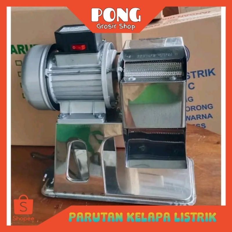 Mesin Parut Kelapa Listrik Parutan Kelapa Listrik Corong Full Stainless (A Stainless)