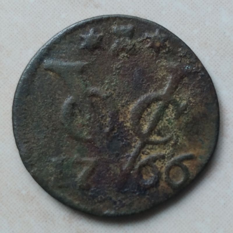 Koin Kuno VOC 1 Doit 1766 Zeeland - YN1647