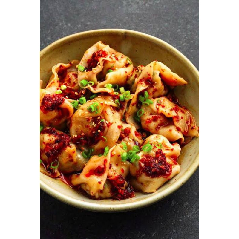 

Termurah pangsit ayam yamin hot chili oil isi 10