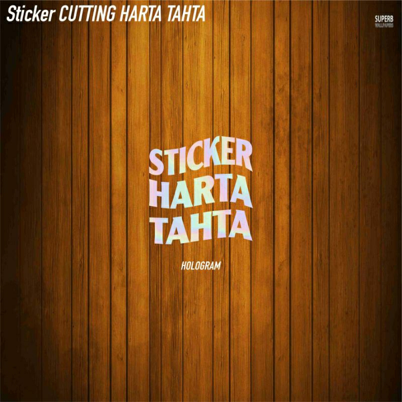

Sticker cutting harta tahta
