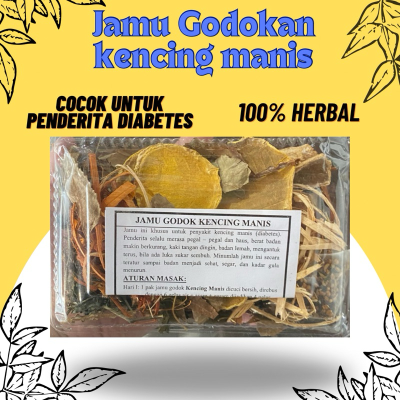 

Jamu godokan kencing manis/diabetes 100% herbal