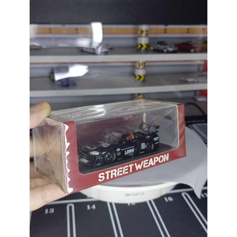 STREET WEAPON NISSAN SKYLINE ER34 LIBERTY WALK LBWK BLACK HITAM OPEN HOOD