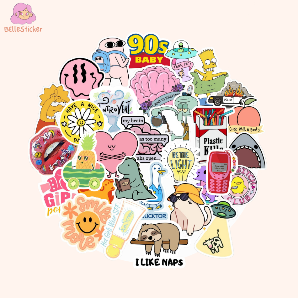 

Stiker Satuan Meme Quotes Motivasi Waterproof Hiasan Laptop Tumbler Helm Casing Hp DIY Stiker Laptop