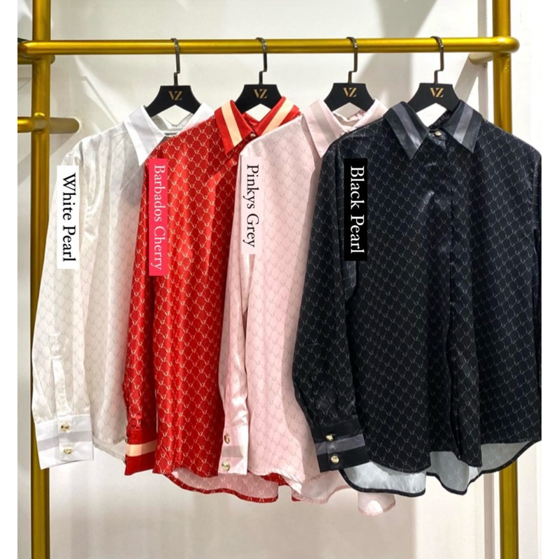 VZ MONOGRAM STRIPE TOP BY VIVI ZUBEDI 100% ORIGINAL