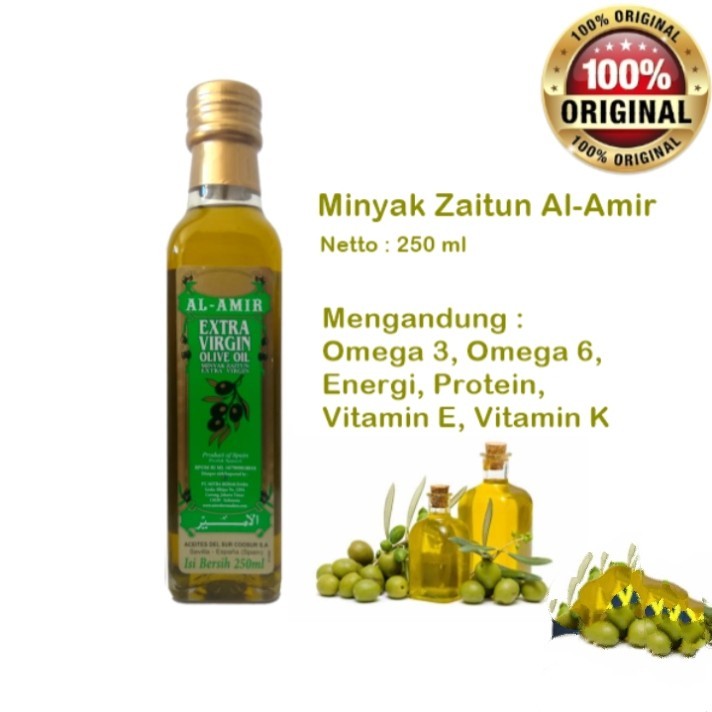 

Minyak Zaitun Al Amir Extra Virgin Olive Oil 100% [ ORIGINAL ] 250ml