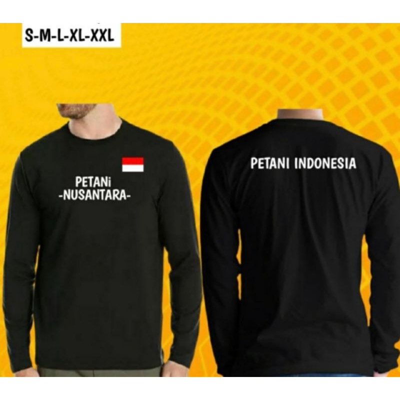 KAOS LENGAN PANJANG PETANI NUSANTARA - KAOS PETANI INDONESIA