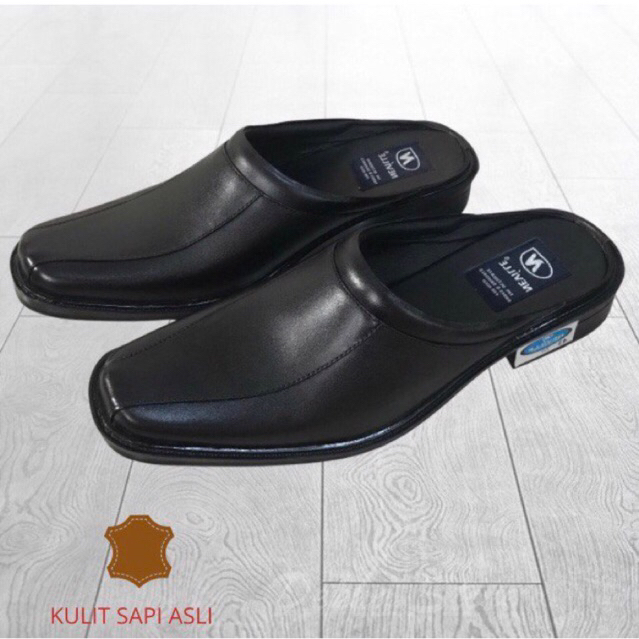 SELOP PRIA KULIT SAPI ASLI PREMIUM/ SANDAL SELOP KULIT COWOK HAND MADE MAGETAN