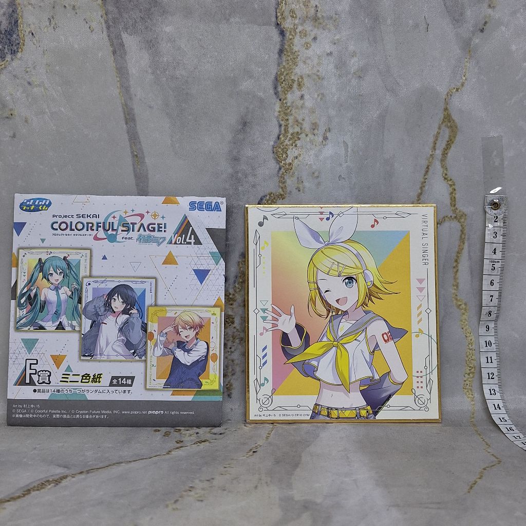 Project Sekai Colorful Stage Kagamine Rin Shikishi Sega F Prize