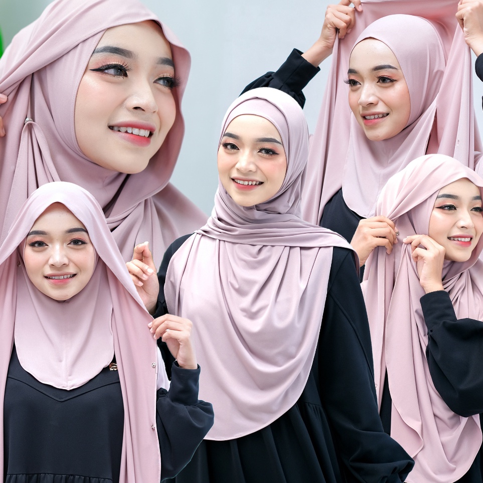 KODE H58R Pashmina Gopinless pashmina kancing tanpa jarum by daffahijab  pashmina inner  pashmina sn