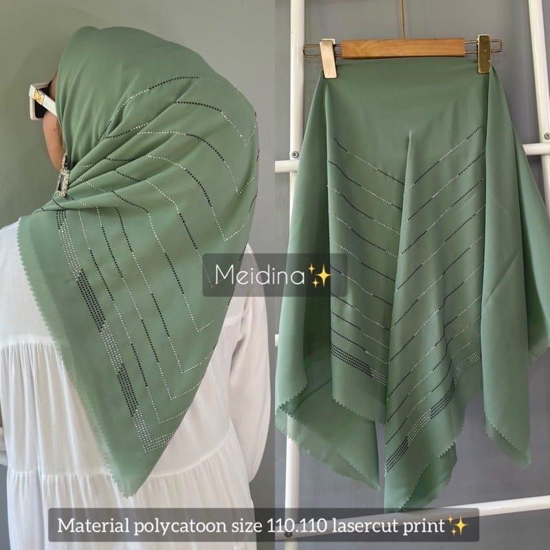 kerudung hijab segi empat payet pres mewah terbaru murah