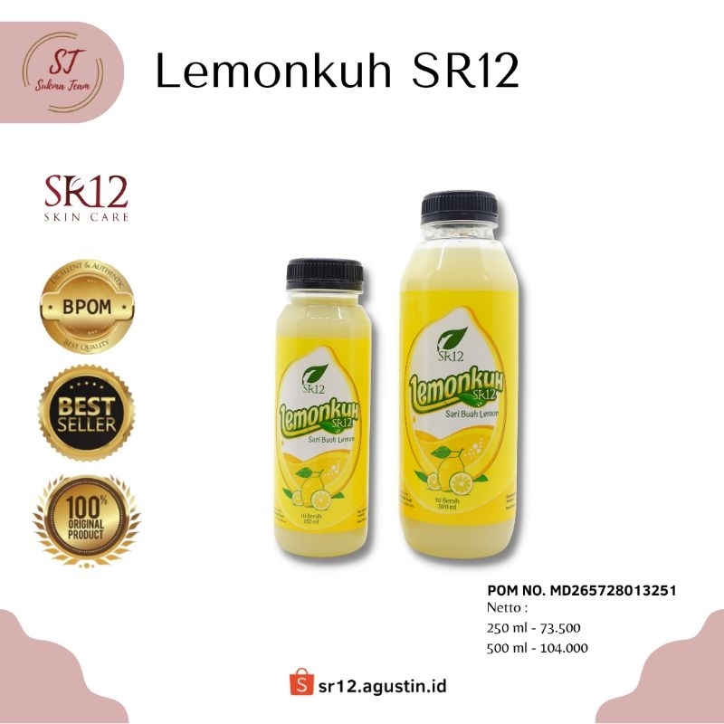 

LEMONKUH ( 250ml - 500ml ) Sari Buah Lemon Asli - Halal BPOM