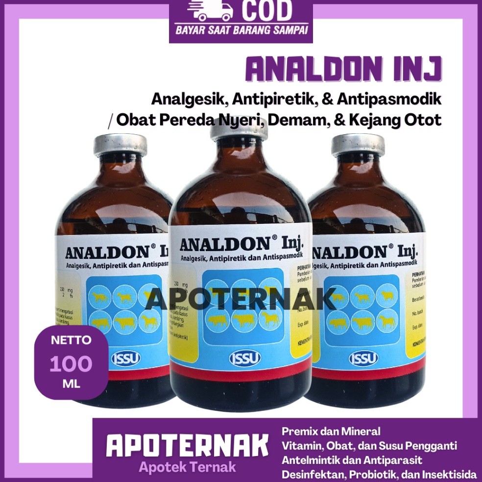 KODE Y73P ANALDON 1 ml  Analgesik Antipiretik Antispasmodik Obat Pereda Nyeri Demam  Kejang Otot Hew
