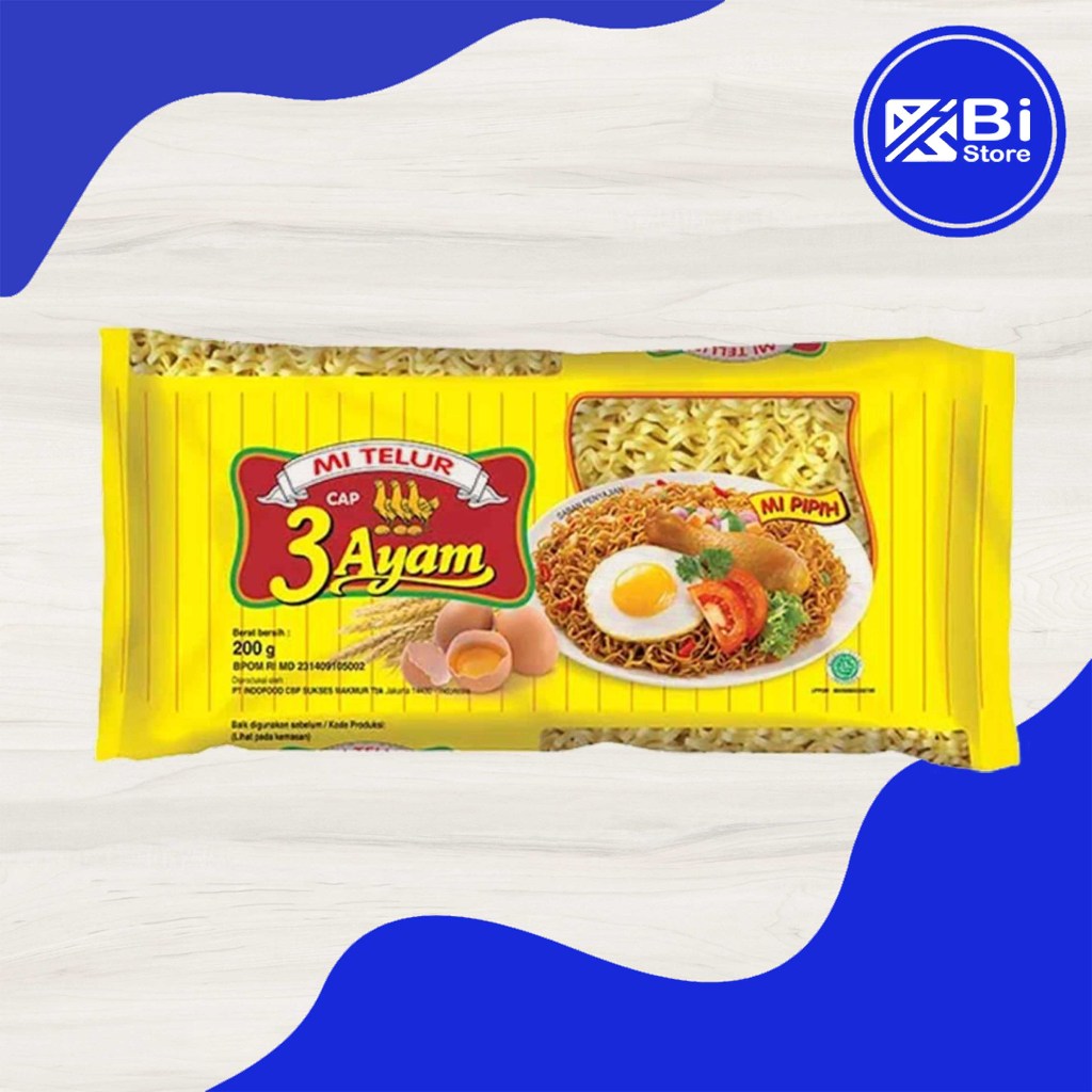 

Mi Telur Cap 3 Ayam 200Gr