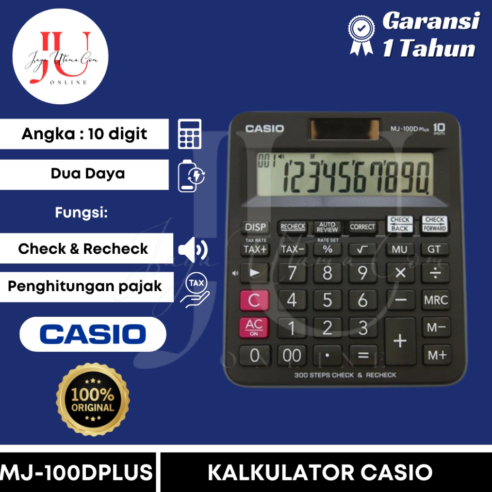 

Kalkulator Casio MJ 1D Plus CHECK CORRECT k Q5A5